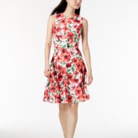 Calvin Klein Dresses & Skirts - Calvin Klein Floral Fit & Flare Dress